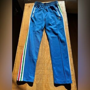 Adidas Kids Blue Joggers with Stripes